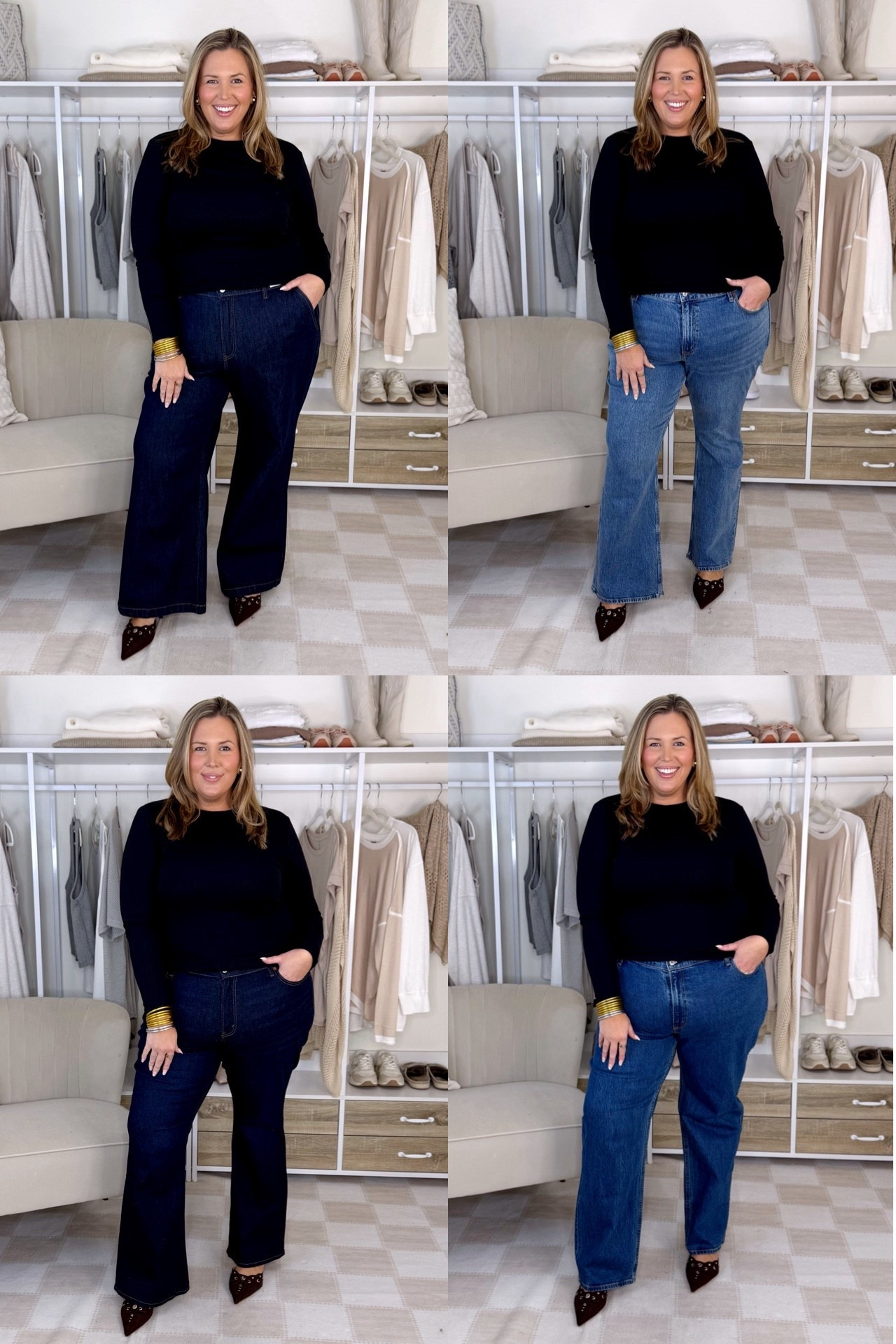 BELLY FRIENDLY ABERCROMBIE DENIM HAUL! Wearing an XL in the black top! 1. Wearing the 36 in the wide leg trouser jeans! Felt so chic! 2. The high rise bootcut is a 35 in the curve love in medium wash! 3. Same pair of high rise bootcut in 35 curve love, these are the dark wash! Love the belly support on both of the bootcut jeans! 4. These are the 90s relaxed high rise jeans in a 35 regular, color dark! I was nervous about the fit, but these impressed me!

Make sure to shop through the LTK app to get an exclusive discount from now until 9/29!

Ltk fall sale, abercrombie haul, fall fashion, trendy outfit ideas, plus size fashion, midsize fashion, Abercrombie denim 

#LTKMidsize #LTKPlusSize #LTKFallSale