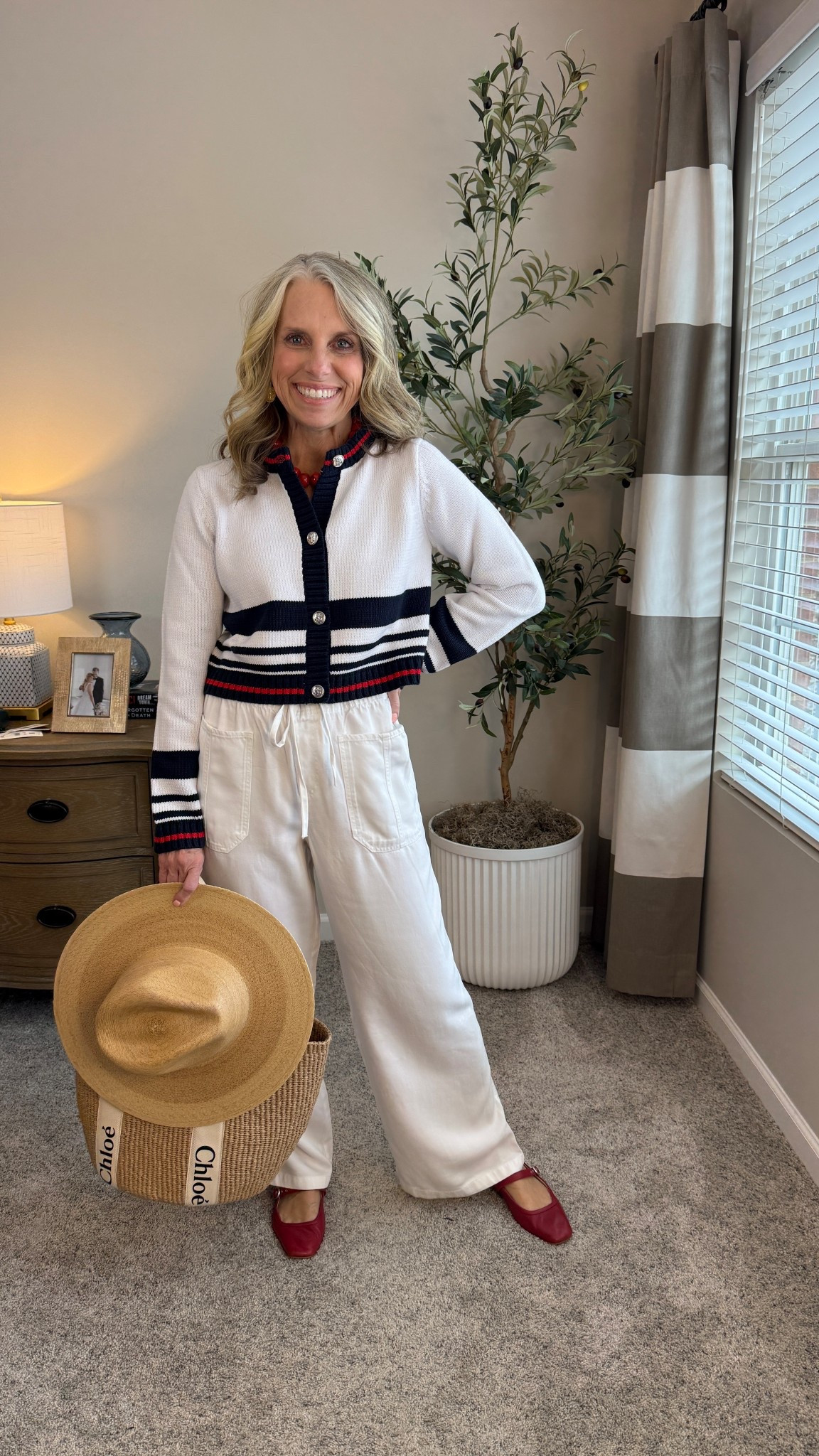 Eeekkkk! How cute is this look? Come in warm weather! Headed on a getaway? Grab these for a cute nautical look 

#LTKTravel #LTKOver40
