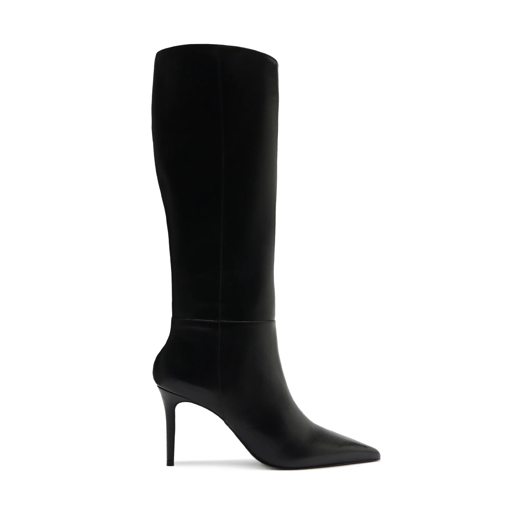 Black Knee-High Boots - Mikki Up Boot - Black Leather Boots For Women | SCHUTZ | Schutz Shoes (US)