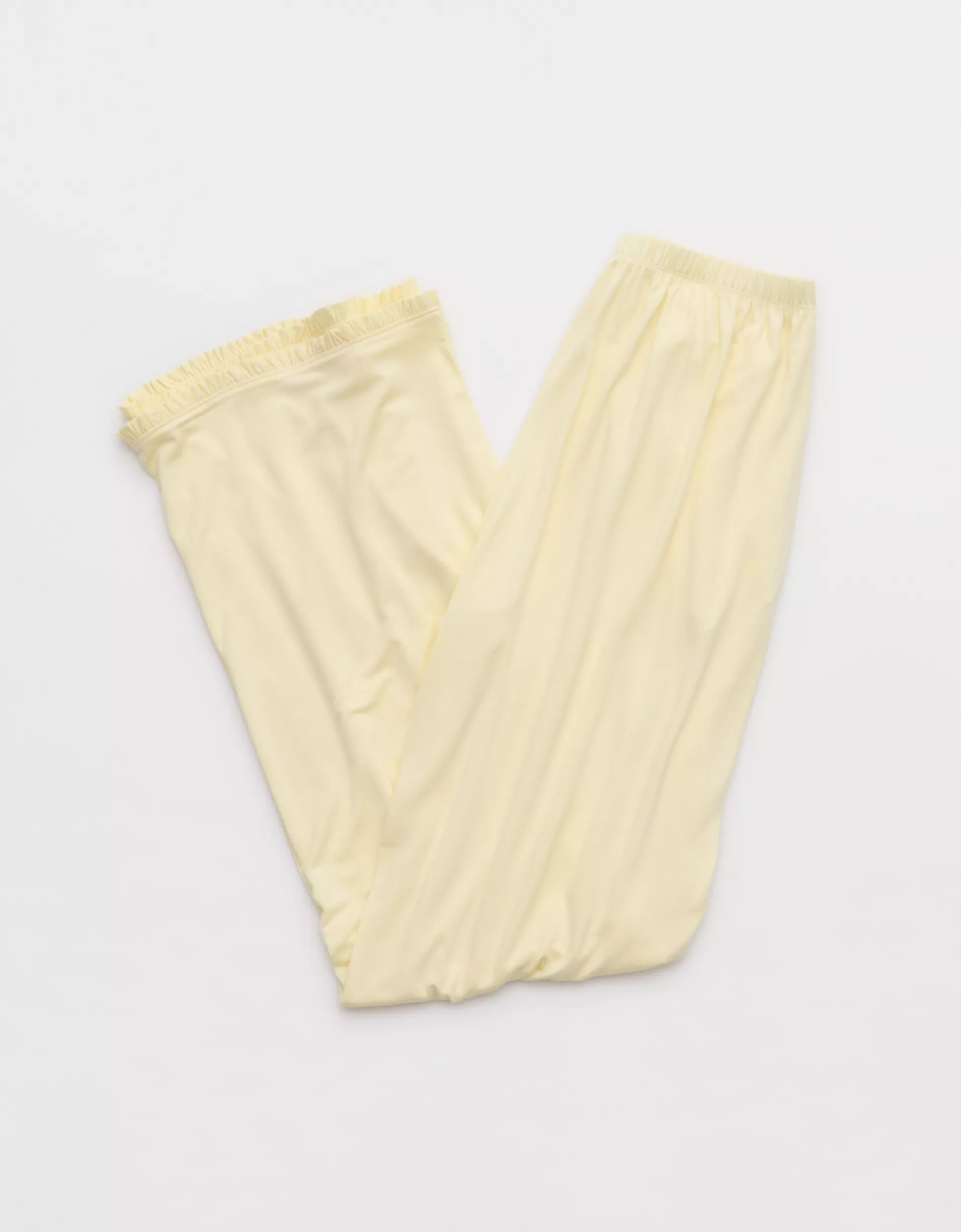 Aerie Real Soft® Ruffle Trouser PJ Pant | American Eagle Outfitters (US & CA)
