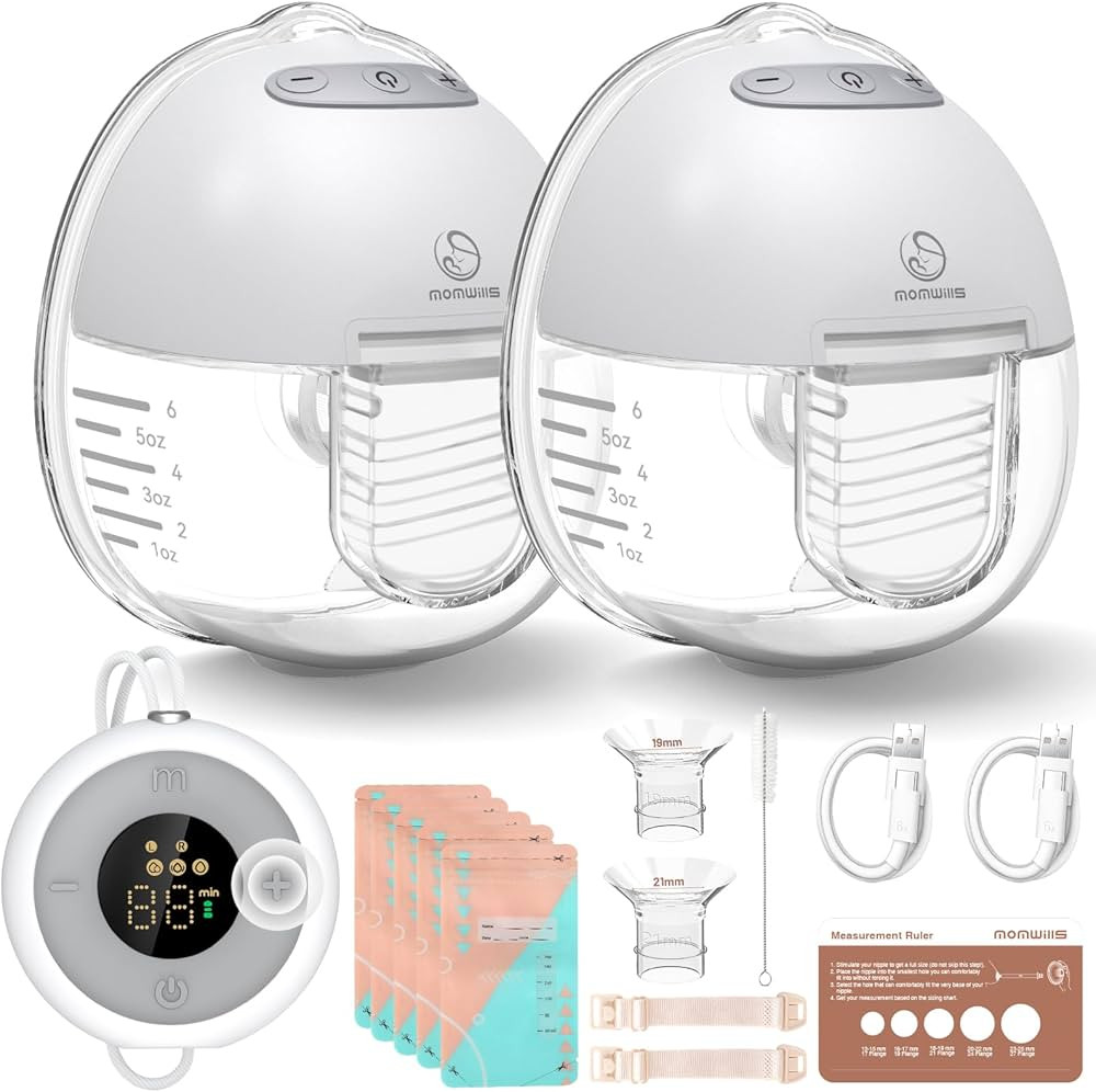 Hands Free Breast Pump, Wearable Breastfeeding Pump with Wireless Remote Controller, MomWills FSA... | Amazon (US)