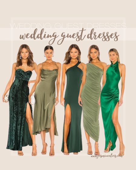 gorgeous green holiday and wedding guest dresses 

#LTKstyletip #LTKSeasonal #LTKunder100