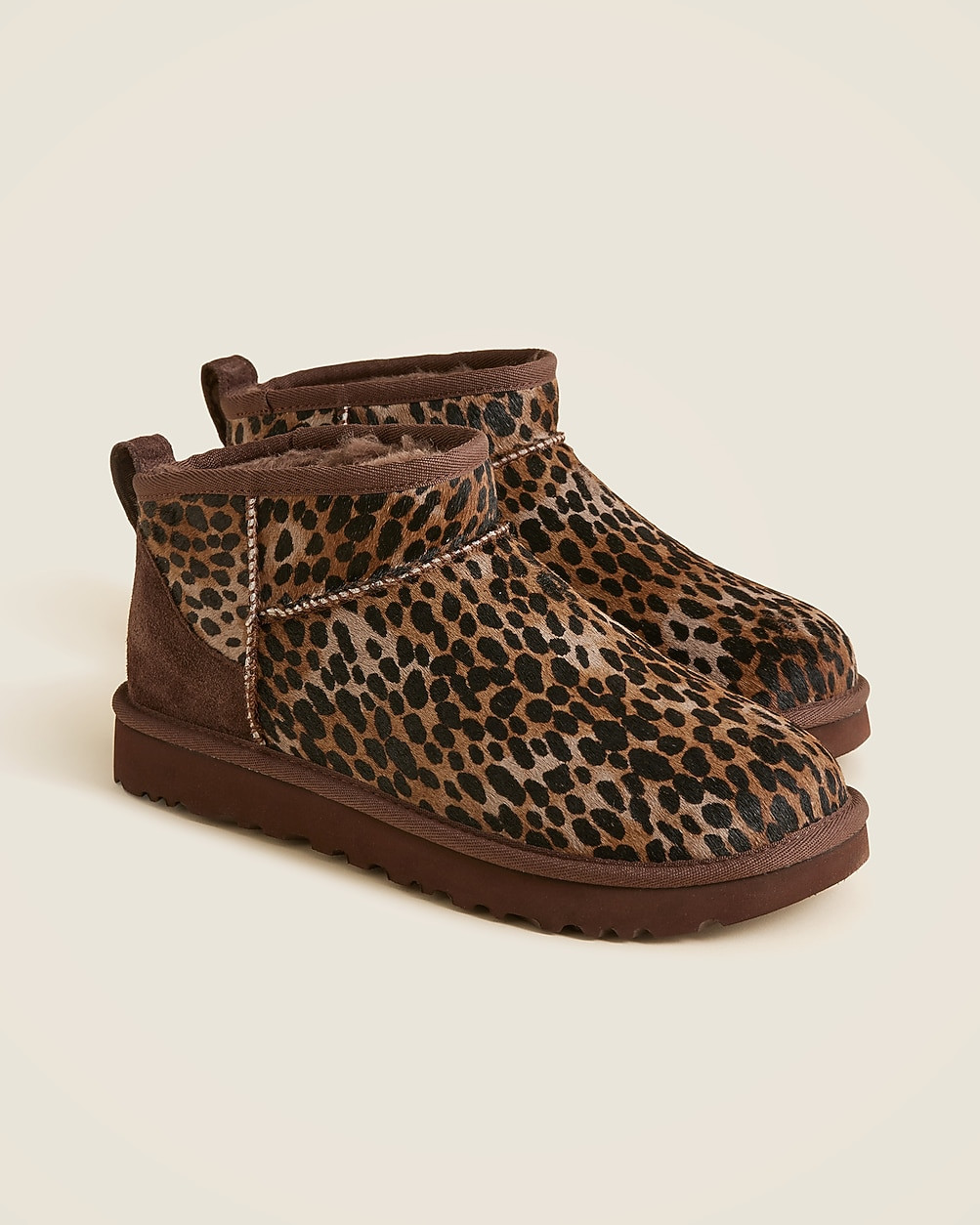 UGG® Classic Ultra mini boots in leopard print | J. Crew US