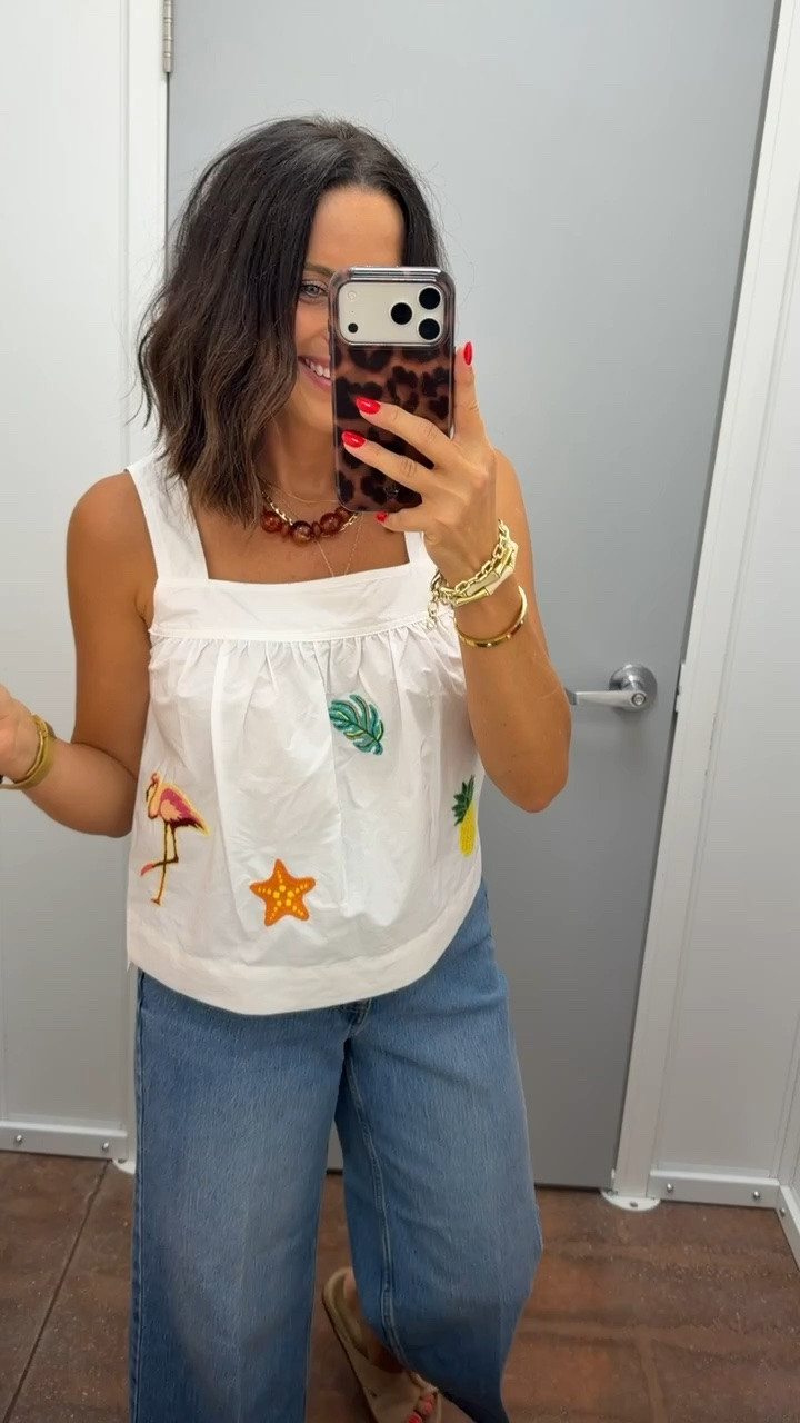 This Walmart top is giving major Anthropologie vibes without the price tag. The fun embroidered details make it such a cute statement piece for summer.

Wearing an XS.
5’3” for reference.

#WalmartFashion #WalmartFinds #AnthroInspired #AnthroVibes #AffordableFashion #SummerStyle #EverydayOutfit #OOTD #LTKStyle #BoutiqueStyle