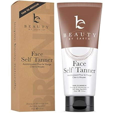 Beauty by Earth Self Tanner Tanning Lotion - Medium to Dark Fake Tan Self Tanning Lotion for Body, G | Amazon (US)