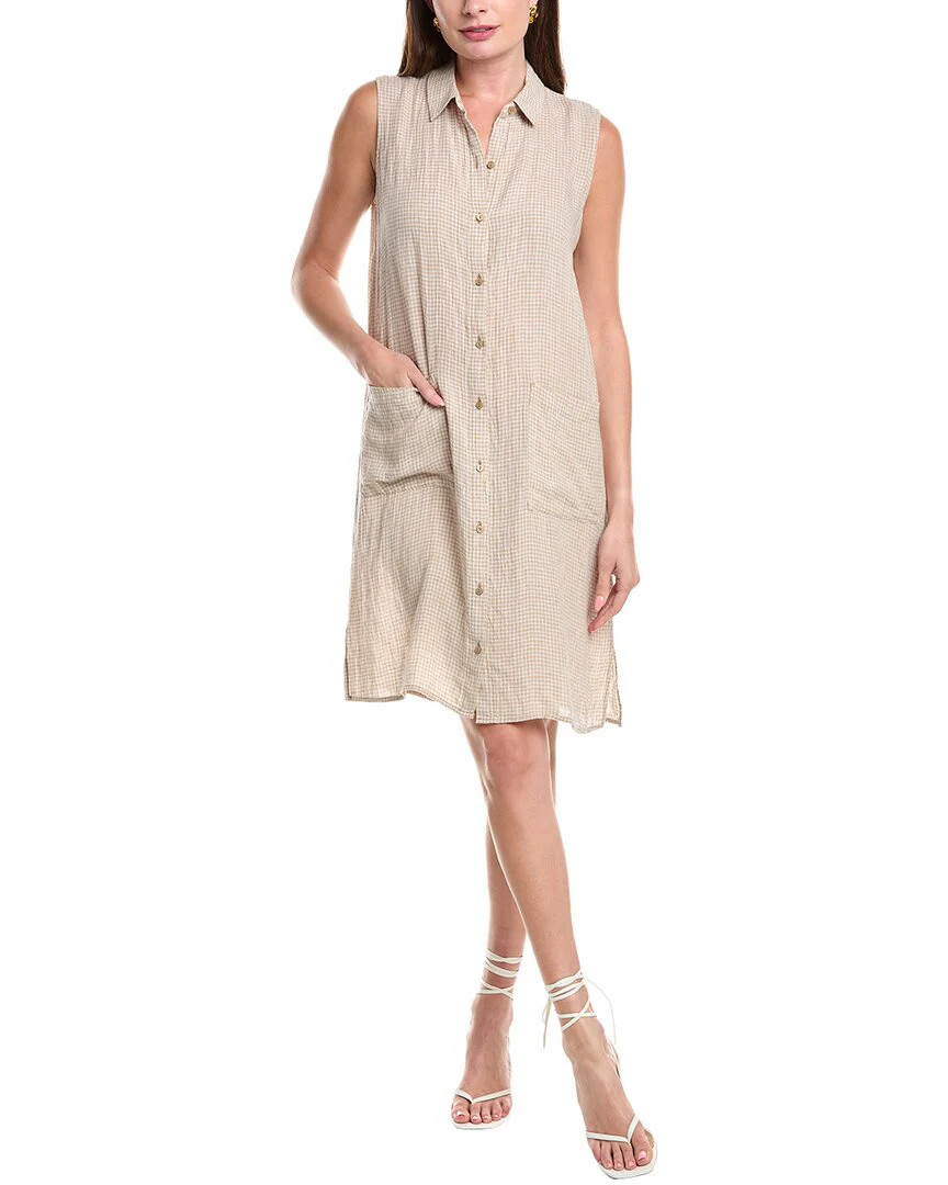 EILEEN FISHER Classic Linen Midi Dress | Shop Simon