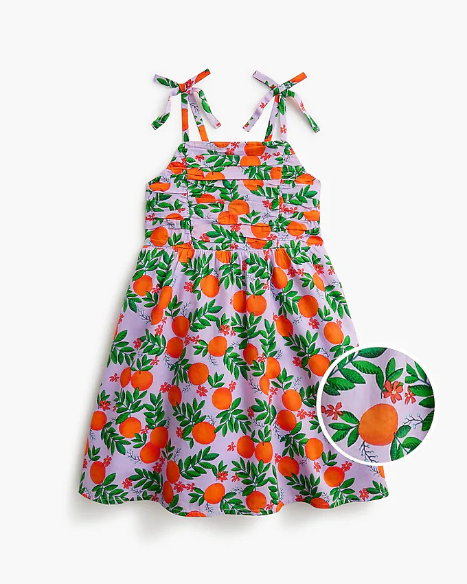 Girls' ruched-bodice tank dress | J.Crew Factory