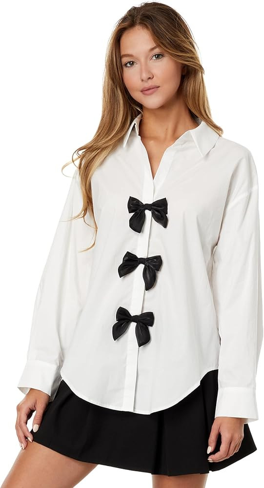 English Factory Bow Poplin Shirt | Amazon (US)