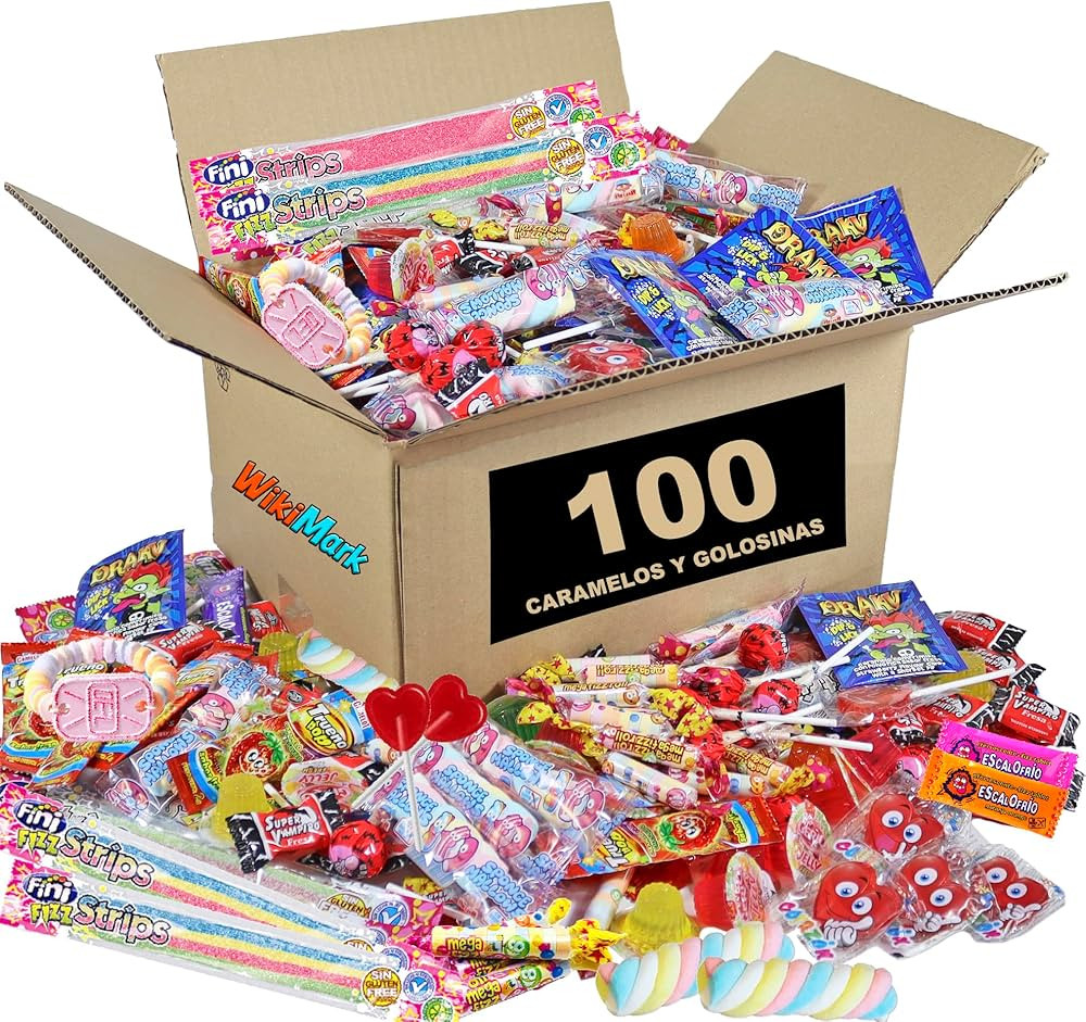 WikiMark - 100 Chuches Relleno de Piñata Sin Alérgenos, Golosinas y Caramelos - Para Relleno Bo... | Amazon (ES)