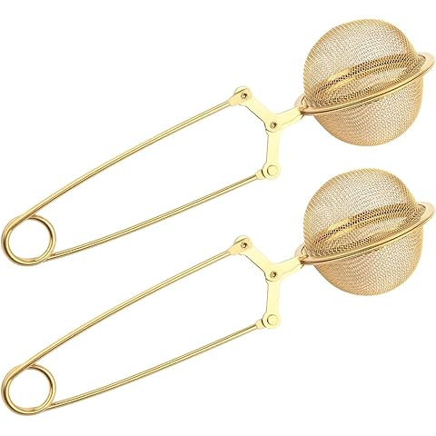 Bloomingville Stainless Steel Tea Egg with Gold Finish | Amazon (US)