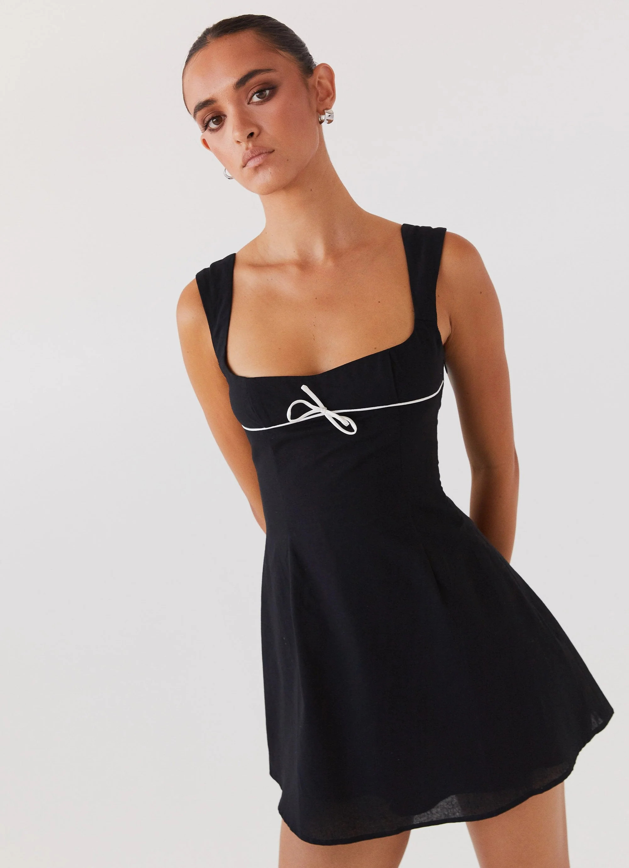 Cadence Mini Dress - Black | Peppermayo (Global)