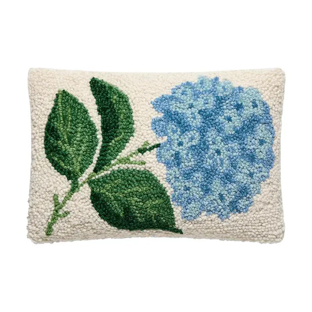 Summer Hydrangea Hook Pillow | Cailini Coastal