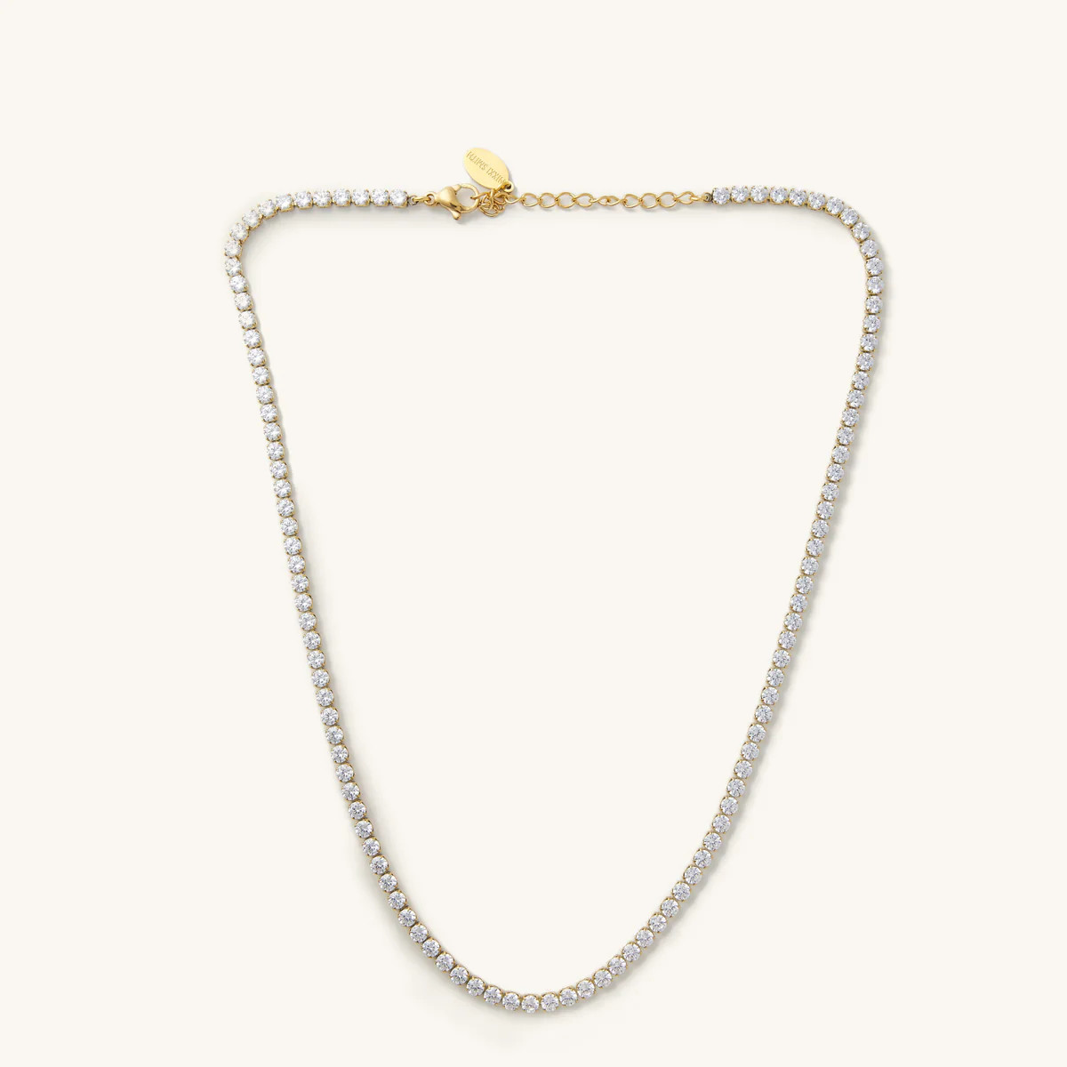Stella Tennis Necklace- Gold Waterproof | Nikki Smith Designs