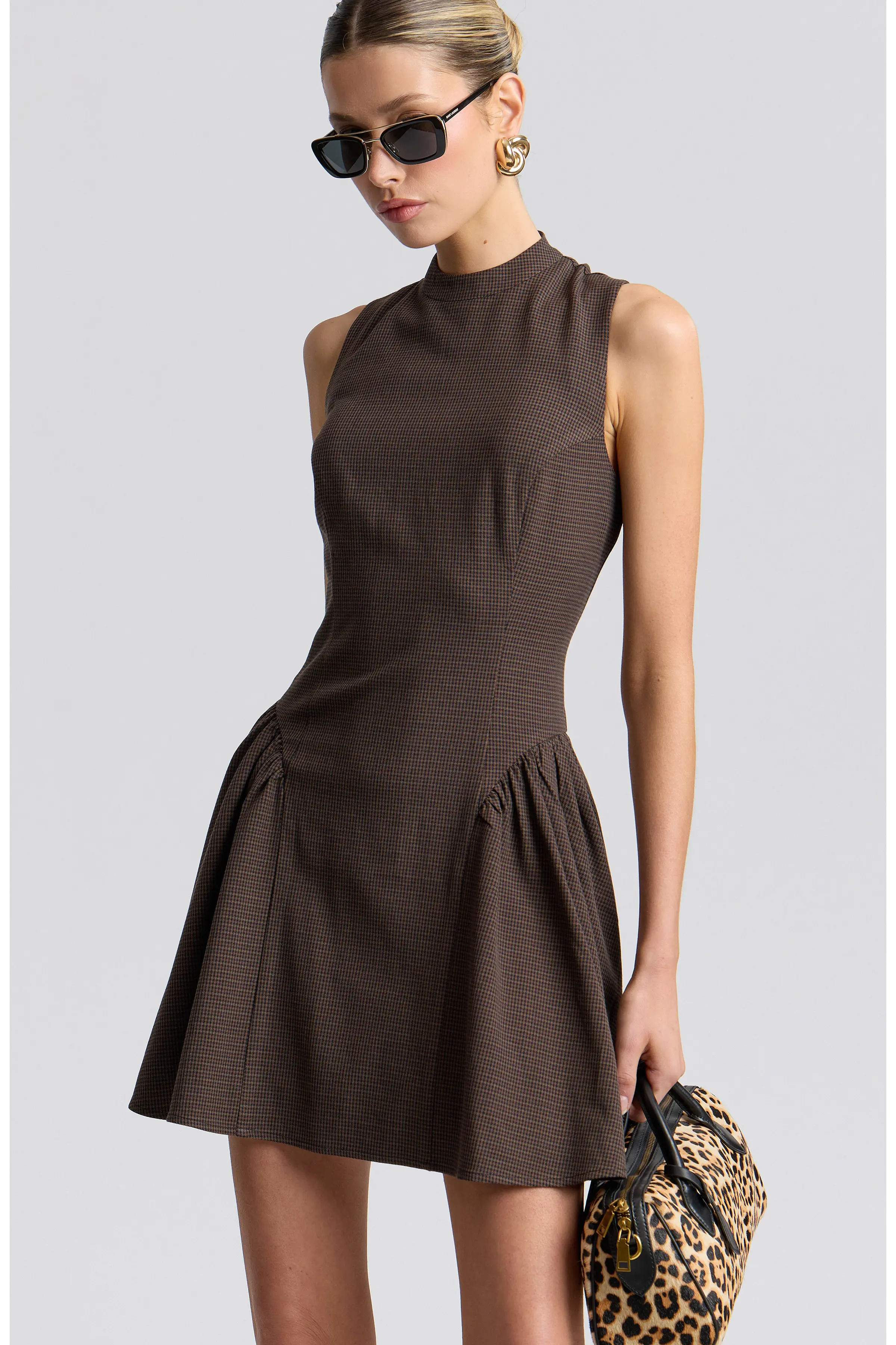 Avec Les Filles Sleeveless Flounce Minidress (Women) | Nordstrom | Nordstrom