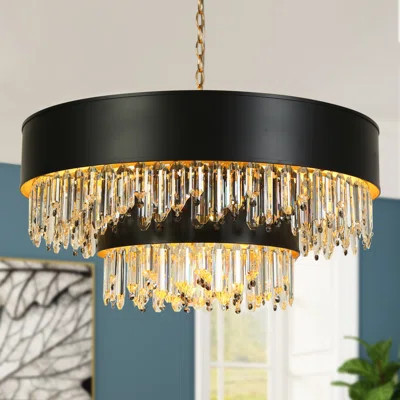 Jocsan 18 - Light Dimmable Crystal Chandelier | Wayfair North America
