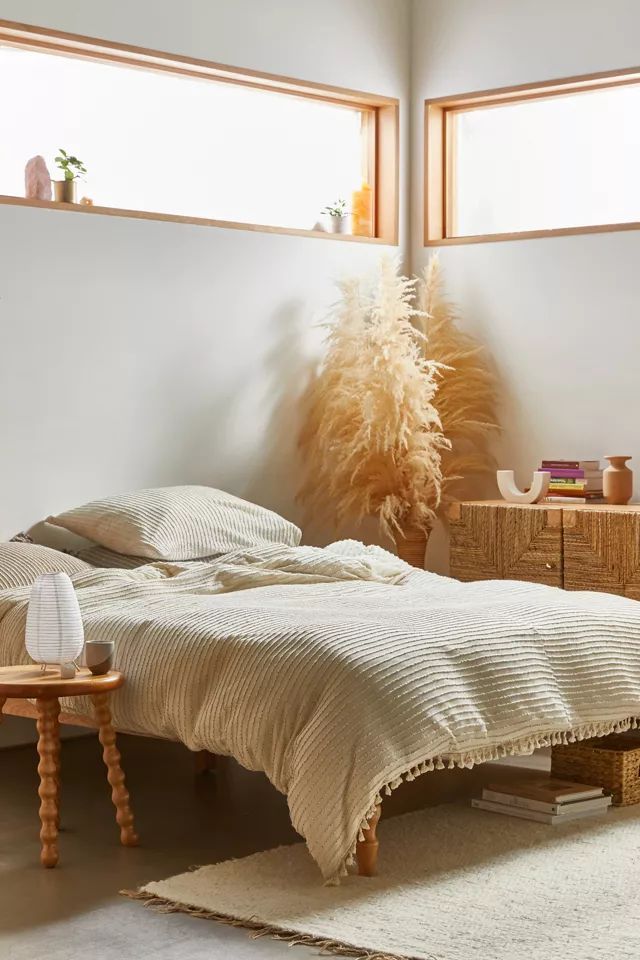 Derby Textured Jersey Duvet Cover | Urban Outfitters (US and RoW)