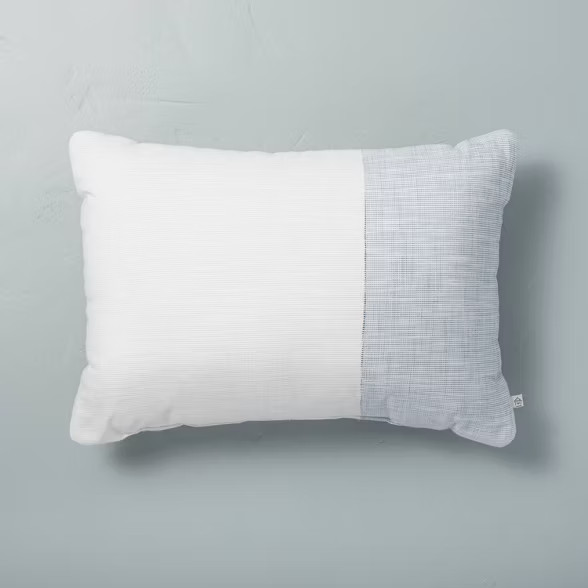 Textured Colorblock Throw Pillow - Hearth & Hand™ with Magnolia | Target