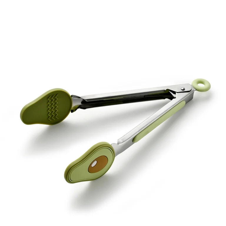 Cook With Color Mini Silicone Tongs, Stainless Steel Heat-Resistant Food Tongs for Appetizers, Av... | Walmart (US)