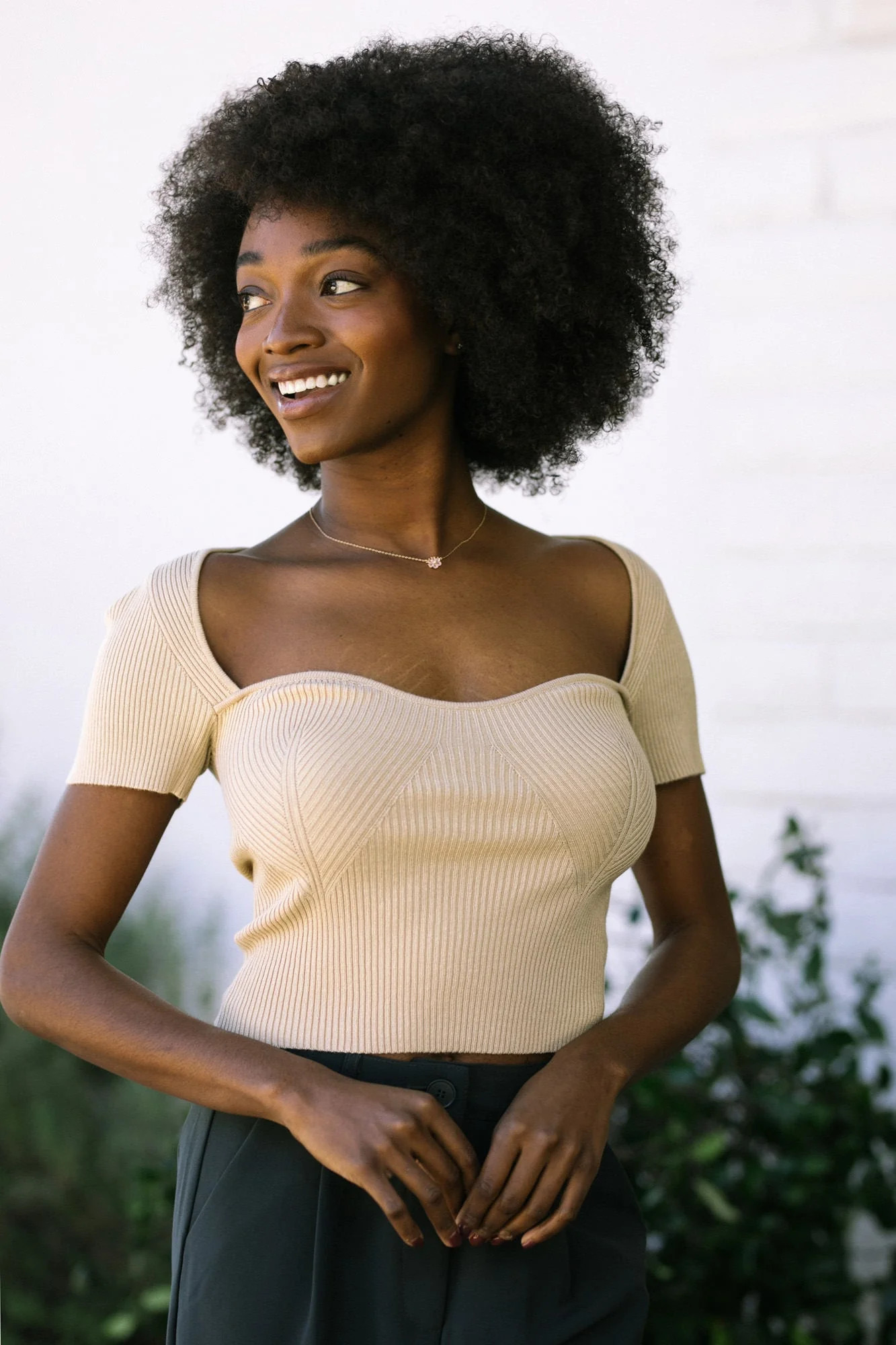 Perla Sweetheart Knit Top | Morning Lavender