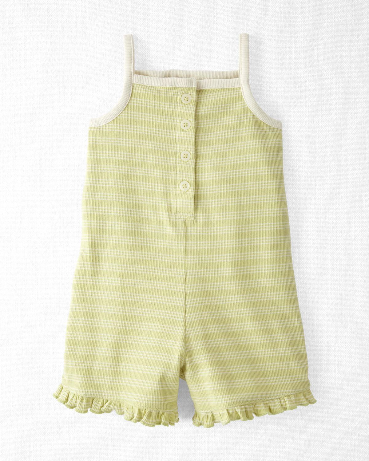 Baby Striped Organic Cotton Rib Romper | Carter's