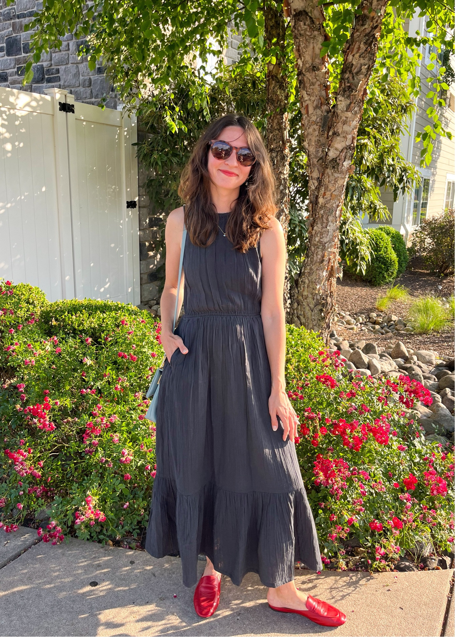 This is such a versatile dress for summer- it’s made of cotton gauze fabric, is sustainable, & looks so chic on. I added pops of red but it would be fun with a chunky shell necklace, too! 

#LTKSaleAlert #LTKSummerSales #LTKSeasonal