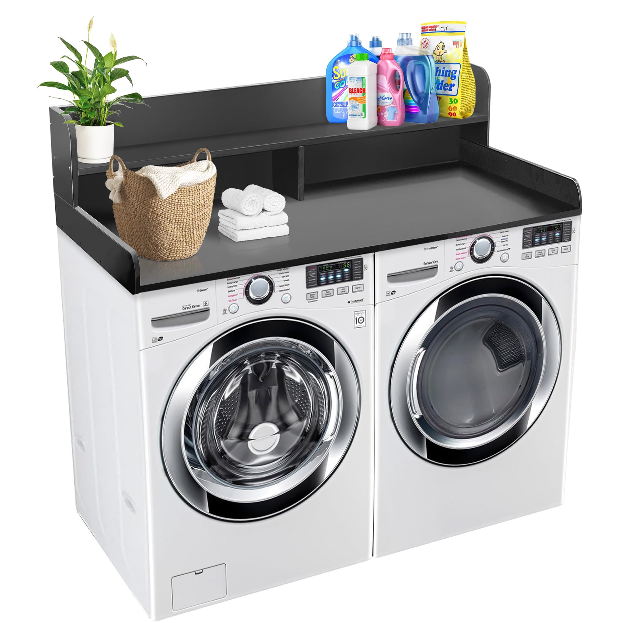 Royxen Laundry Countertop with Storage Universal Fit, Washer and Dryer Countertop with Shelf, Lau... | Amazon (US)