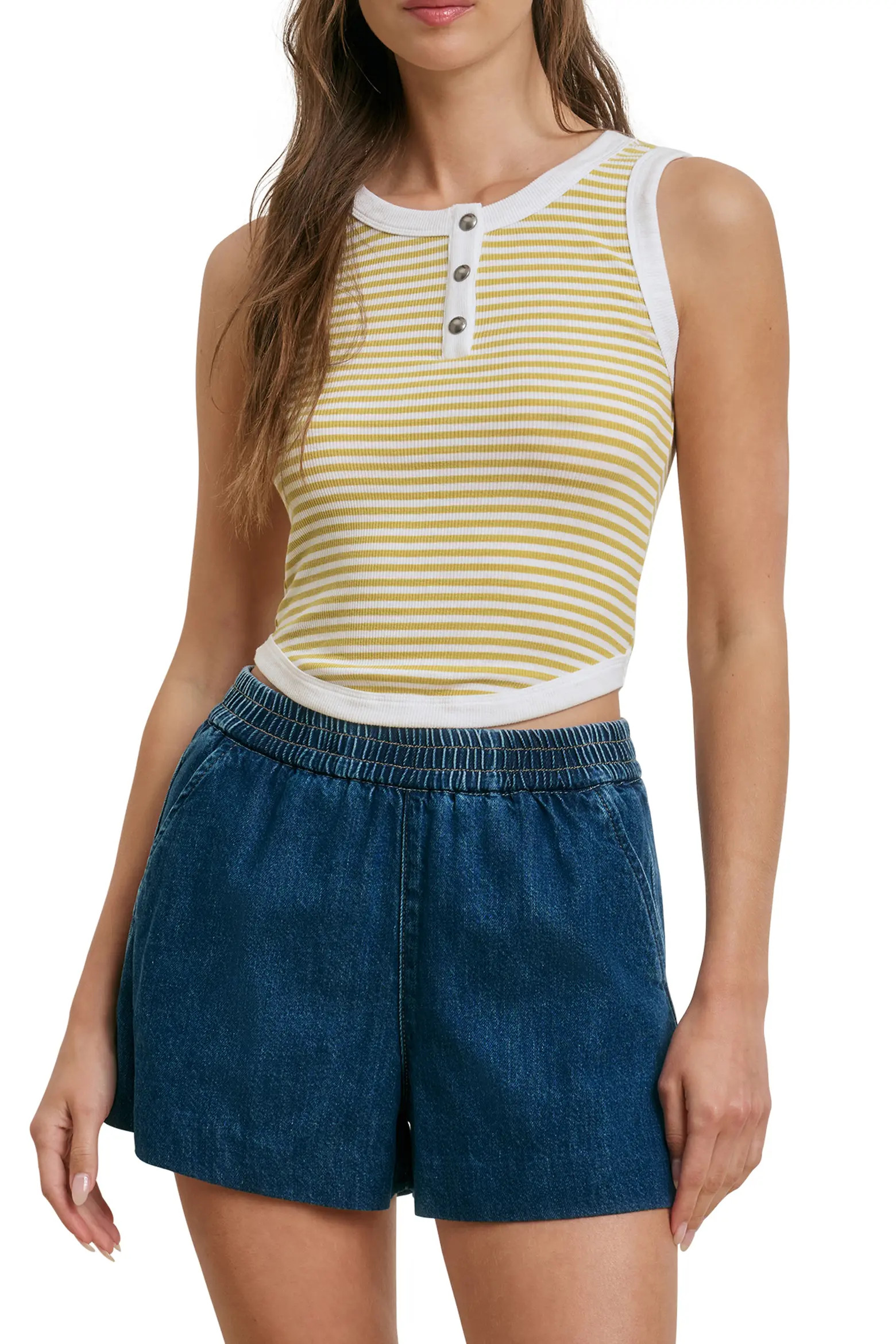 The Foundation Stripe Rib Tank (Women) | Nordstrom | Nordstrom