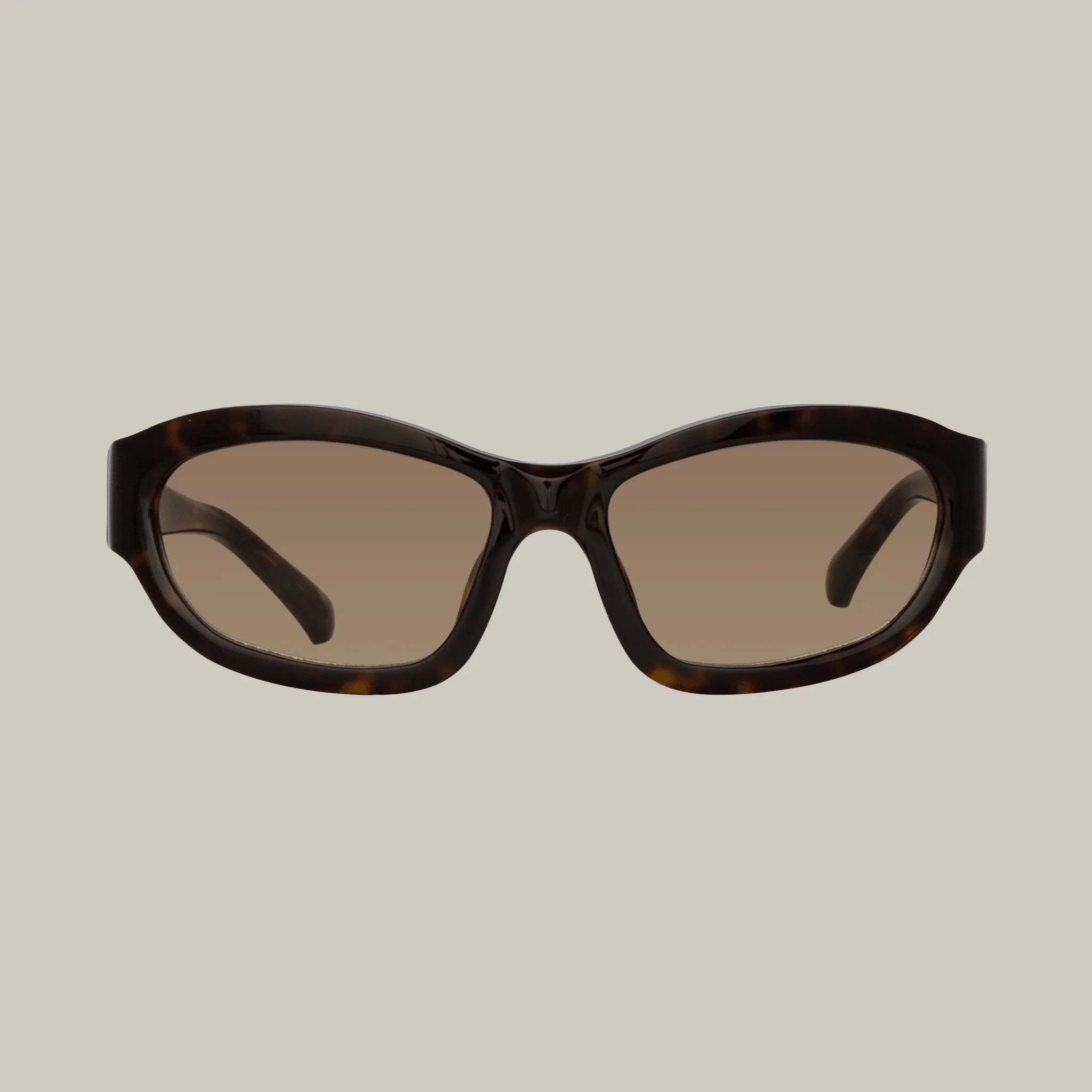Wrap Sunglasses in Dark Tortoiseshell | Linda Farrow