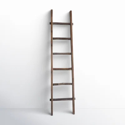 Rustic 6ft Tall Blanket Ladder, Decorative Freestanding Ladder For Storage - 19" x 2" x 76 | Wayfair North America