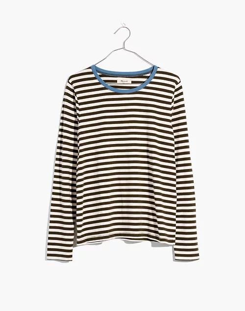 Northside Long-Sleeve Vintage Ringer Tee in Driggs Stripe | Madewell