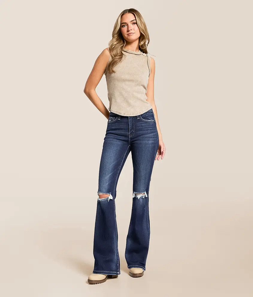 High Rise Flare Stretch Jean | Buckle