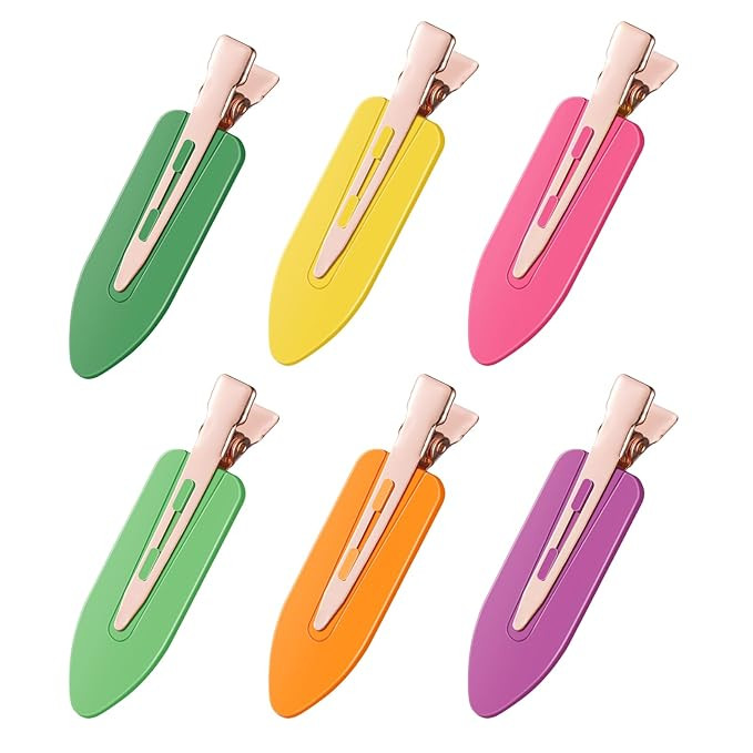 D 6 Pcs Hair Clips No Crease - No bend Creaseless Hair Clip - Makeup Clip for Women and Girls - F... | Amazon (US)