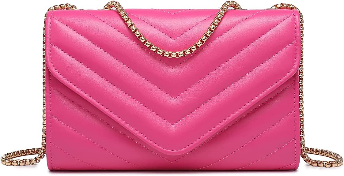 Dasein Women Small Quilted Crossbody Bags Stylish Designer Evening Bag Clutch Purses and Handbags... | Amazon (US)