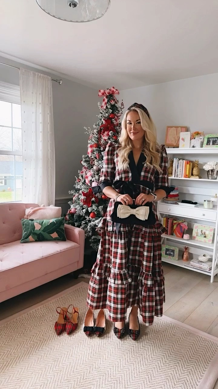 Tartan plaid dress, plaid skirt, holiday style, holiday outfit 

#LTKHoliday #LTKSeasonal #LTKstyletip