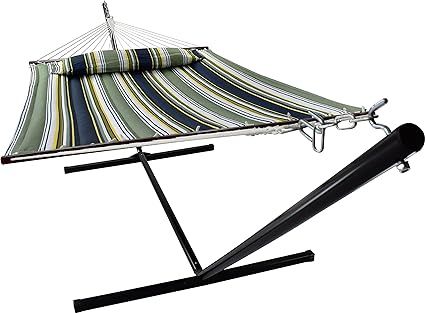 Sorbus Hammock with Stand & Spreader Bars and Detachable Pillow, Heavy Duty, 450 Pound Capacity, ... | Amazon (US)