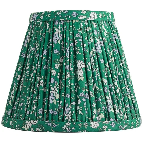 Springcrest Nelle Green Violet Floral Pleated Shade 3.5x6x5 (Clip-On) | Walmart (US)