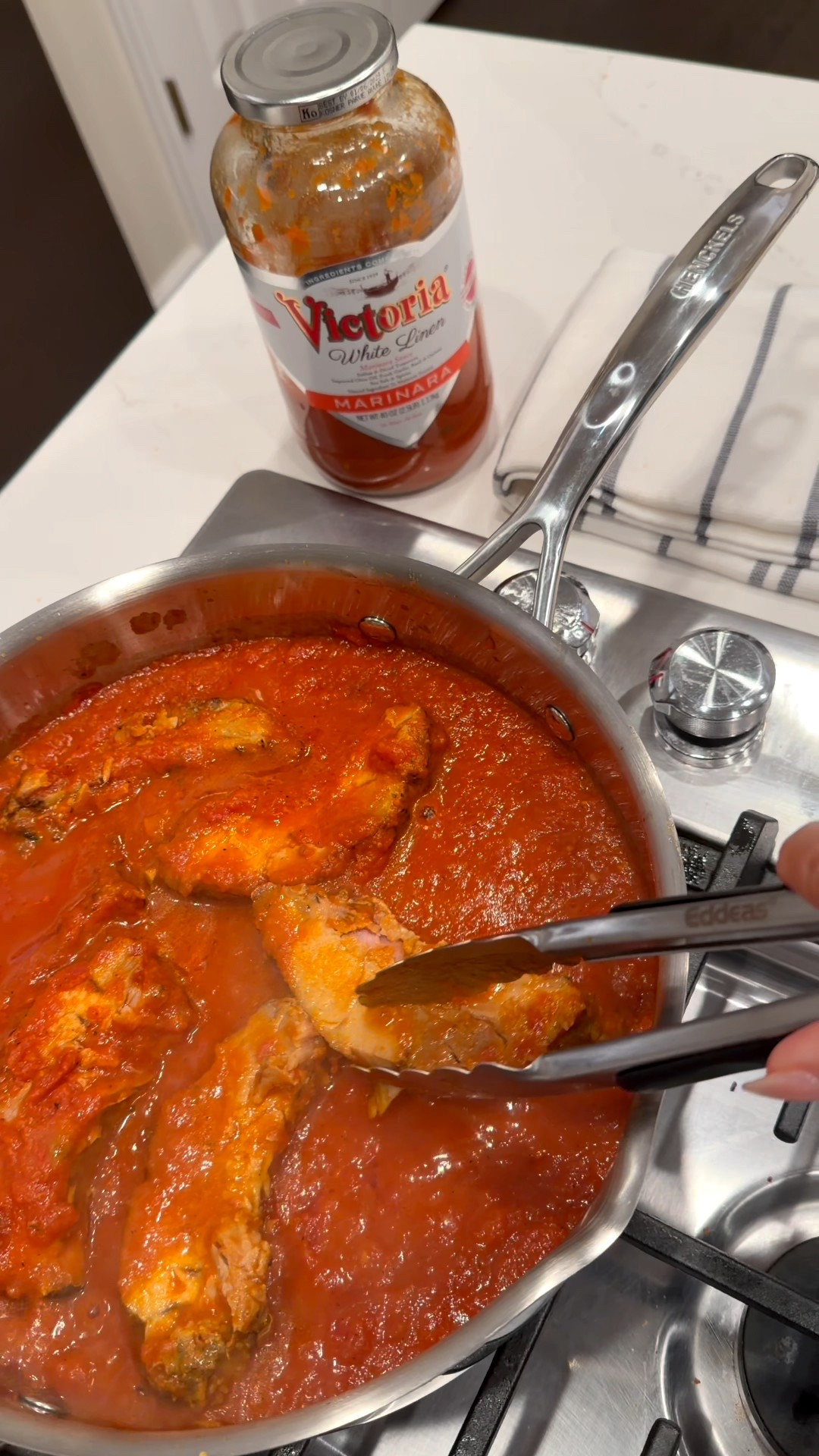 Holiday hosting season is here, and stainless steel pans are my secret weapon. Slow-simmered ribs in marinara with gorgeous browning, even heat, and effortless cleanup. Tri-ply, induction-friendly, oven-safe. 

#LTKHome #LTKFamily