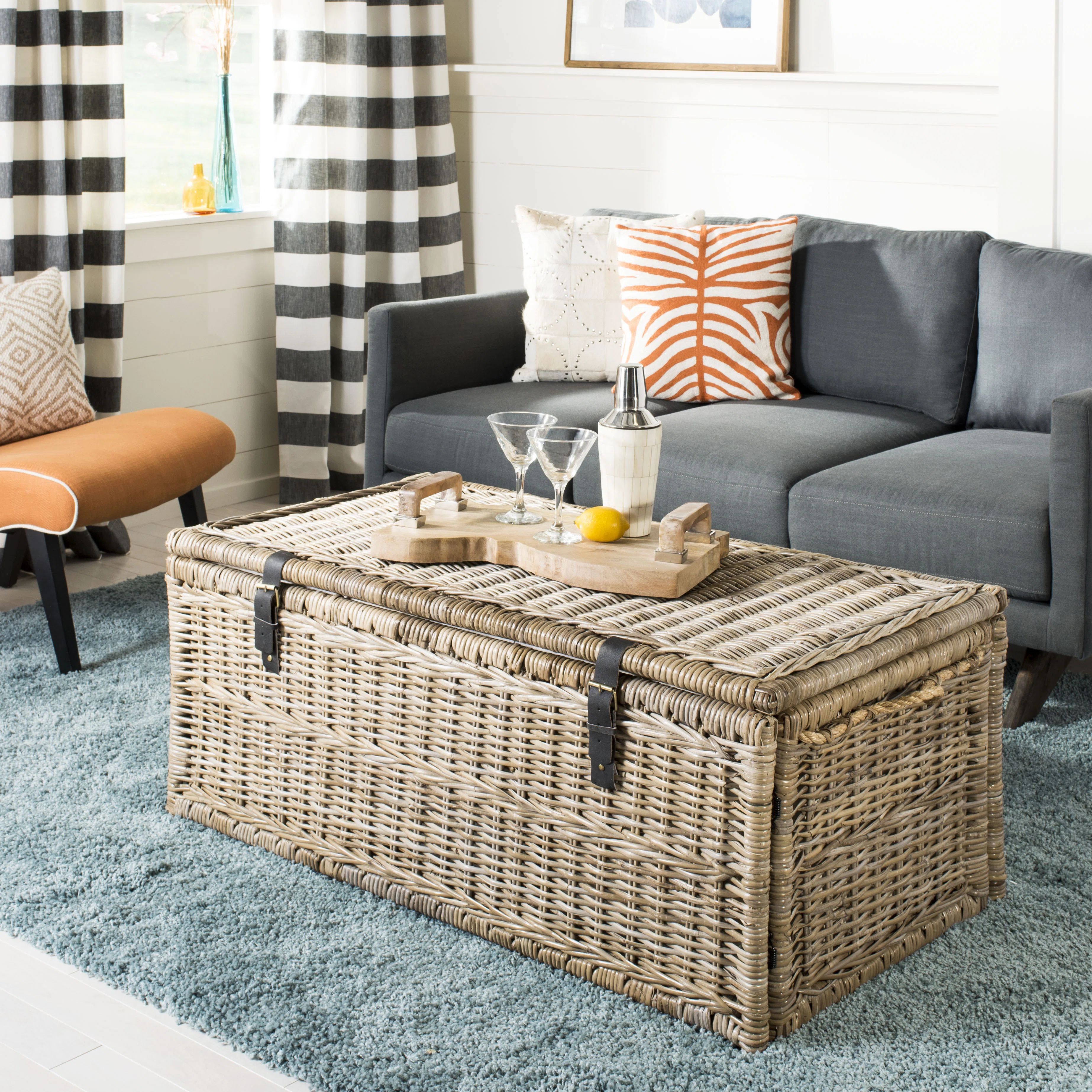 Highland Dunes Ammann Wicker Trunk & Reviews | Wayfair | Wayfair North America