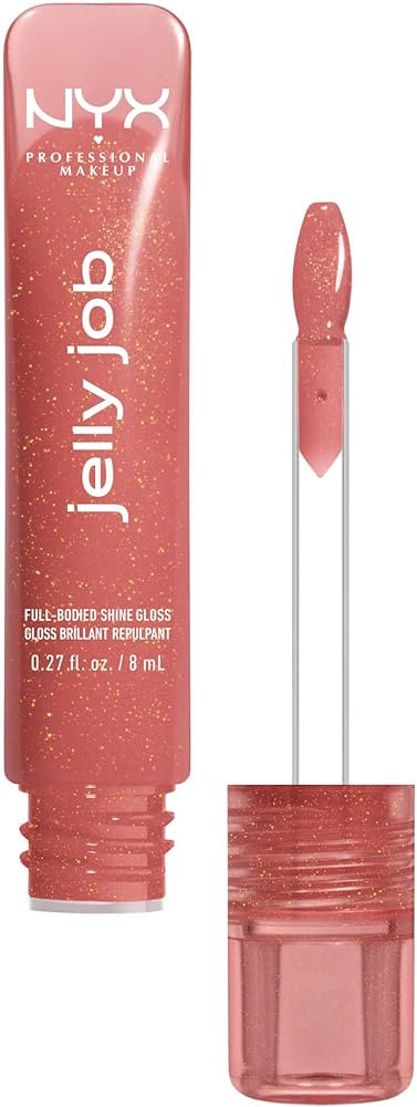 NYX Professional Makeup Lip Gloss, Jelly Job Full-Bodied Shine Gloss, Lip-Smoothing Shine, Hyper-... | Amazon (CA)