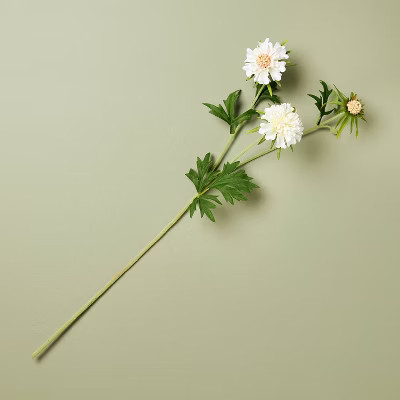 25" Scabiosa Artificial Stem White - Hearth & Hand™ with Magnolia | Target
