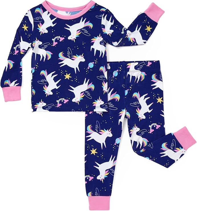 PATPAT Bamboo Viscose Pajama Sets for Toddler Boys & Girls Baby Kids, Ultra-soft Snug fit Pjs Sle... | Amazon (US)