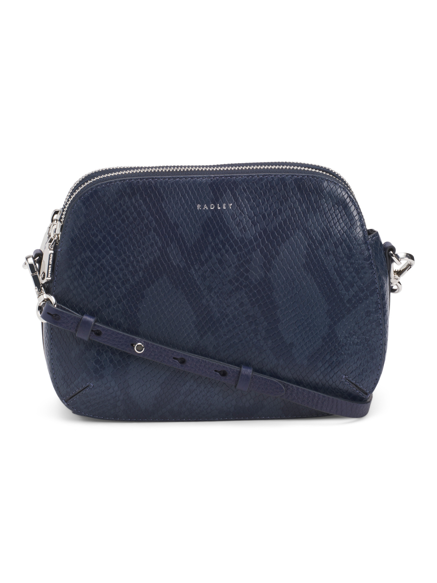Leather Dukes Place Faux Snake Embossed Medium Zip Top Crossbody | Handbags | Marshalls | Marshalls