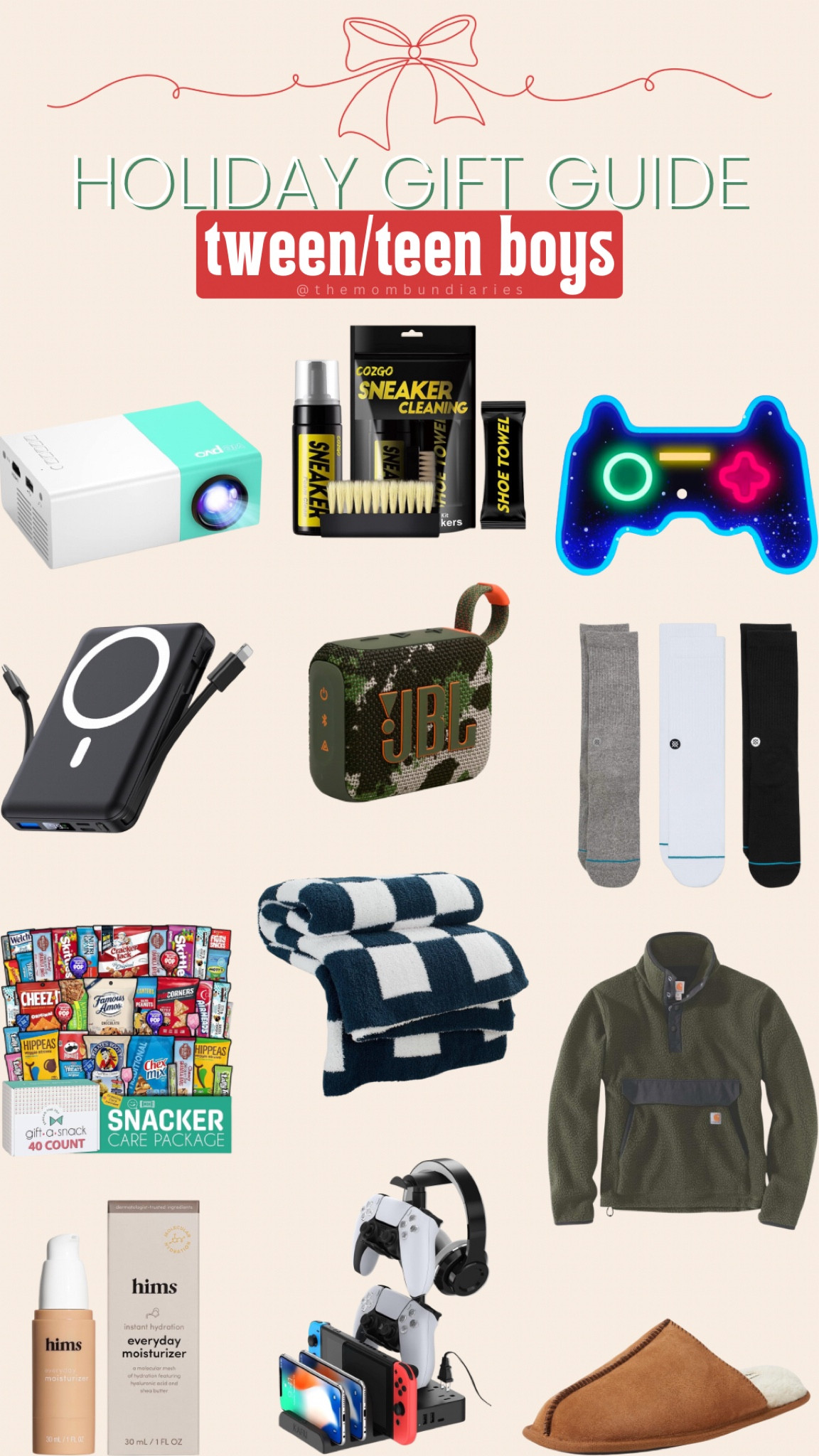 Tween/Teen Boys Gift Guide 🎅🏻 

gaming • xbox • play station • electronics • projector • snacks • gift basket • clothing • boys outfits • blankets 

#LTKFindsUnder100 #LTKSaleAlert #LTKGiftGuide