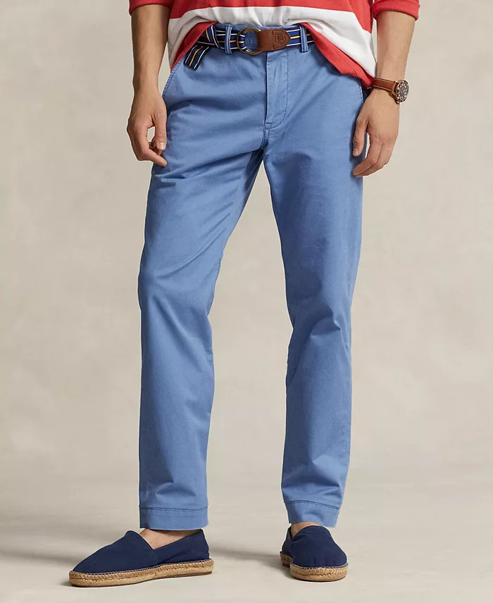 Polo Ralph Lauren Men's Straight-Fit Washed Stretch Chino Pants - Macy's | Macy's