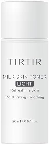 TIRTIR Milk Skin Rice Toner Light | Instant Hydration with 4% Niacinamide, Pantenol, Lightweight, Pore-Tightening, Vegan, Acne-Prone, Oily Skin, Fungal Acne Safe, Korean Skin Care, 0.67 Fl Oz | Amazon (US)