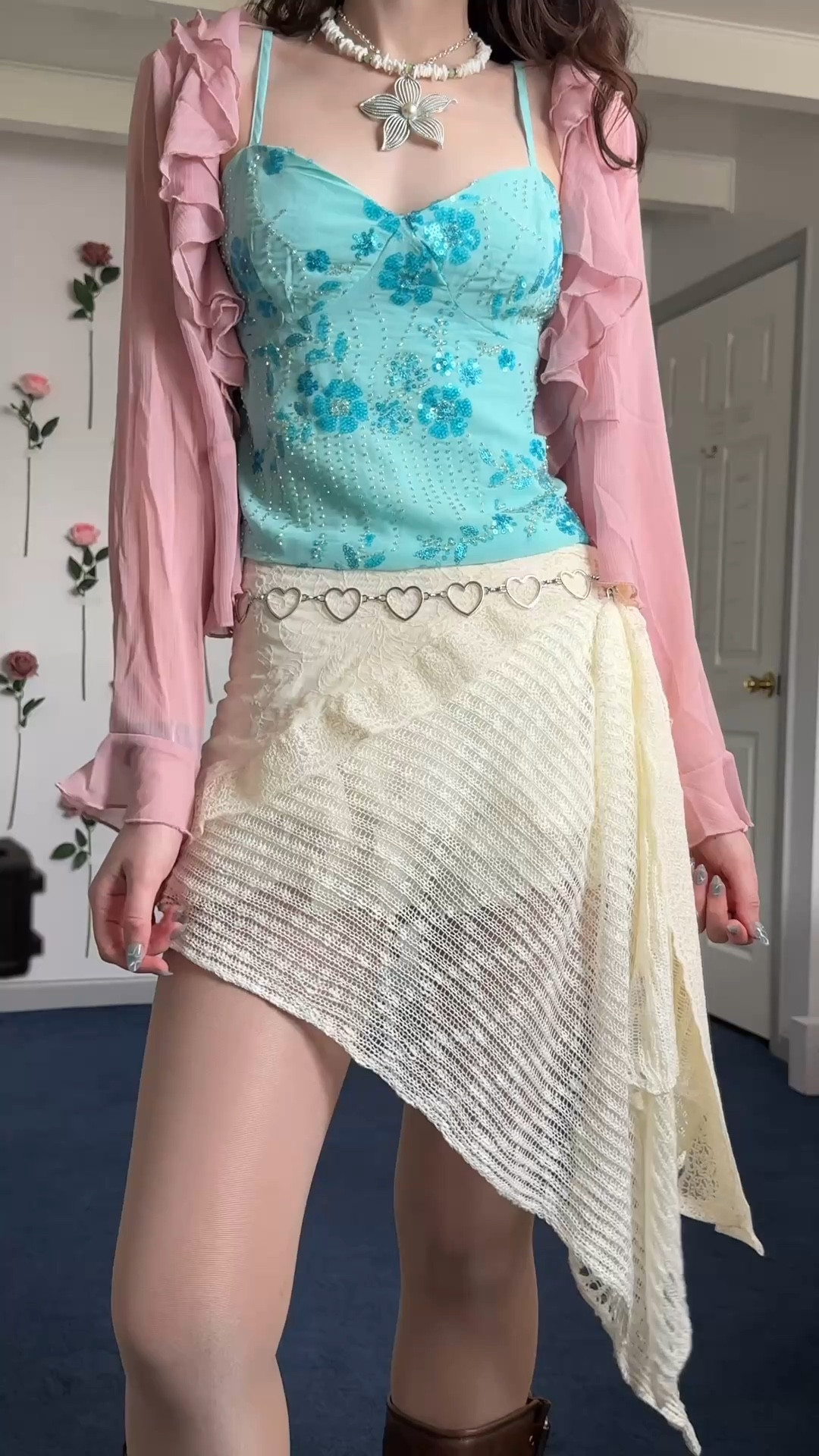 diy #coachella skirt 🌺  @CIDER  poncho styling hack - lmk if this is cute idk. Maybe it needs a different belt but I feel like I did something here 🎡

Boots: @Dreampairs

#fashionhacks #festivalseason #diyfashion #summeroutfitinspo 

#LTKFestival #LTKgrwm #LTKootd