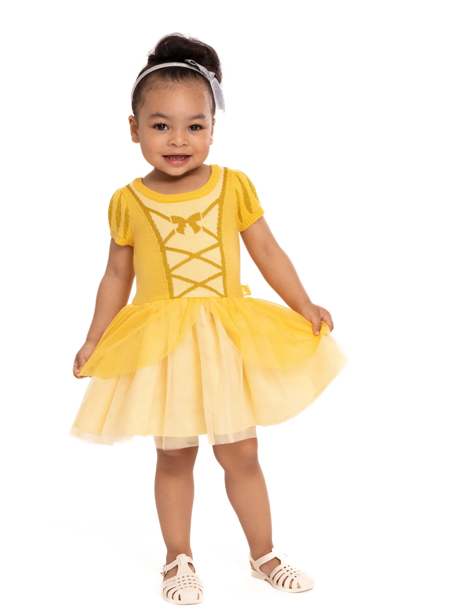 Disney Toddler Girls Beauty and The Beast Cosplay Dress, Sizes 12M-5T - Walmart.com | Walmart (US)