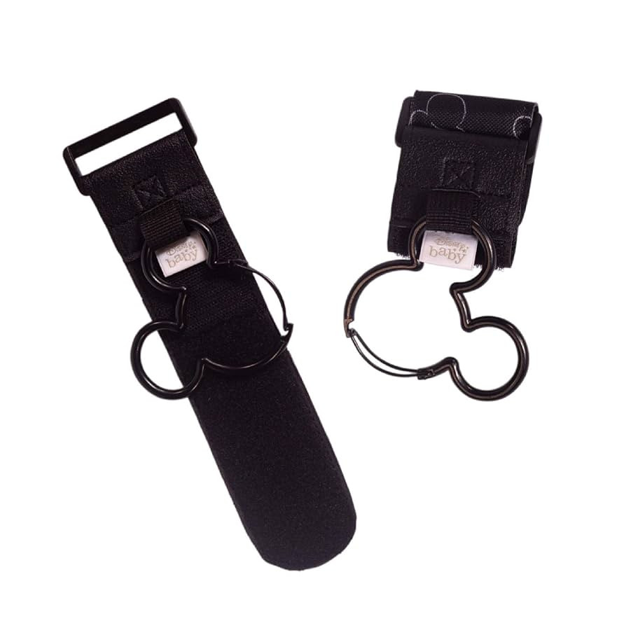Disney Baby by J.L. Childress Mickey Mouse Stroller Hooks - Universal Stroller Clips with Non-Sli... | Amazon (US)