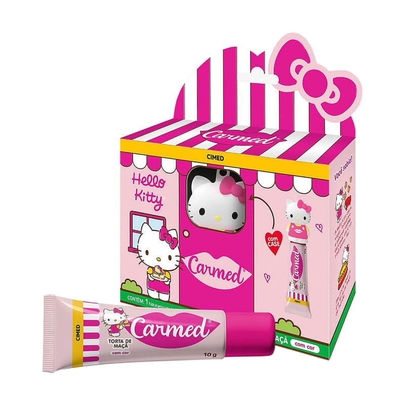 Hidratante Labial Carmed Hello Kitty Torta Maça 10g | Beleza Na Web (BR)