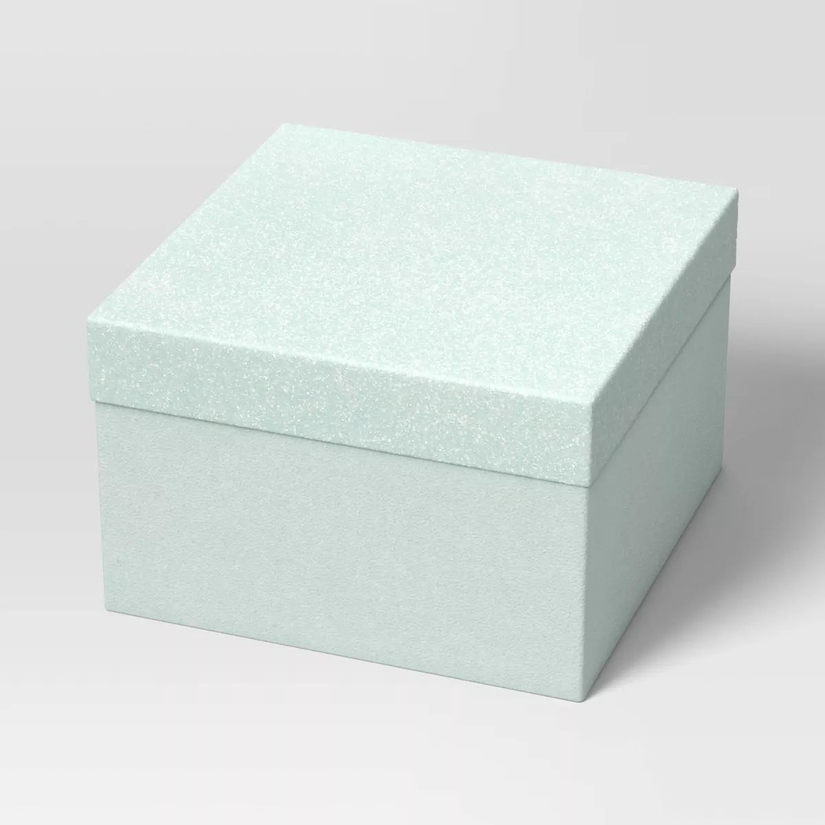 7"x4.5" Small Glittered Christmas Gift Box Light Blue - Wondershop™ | Target